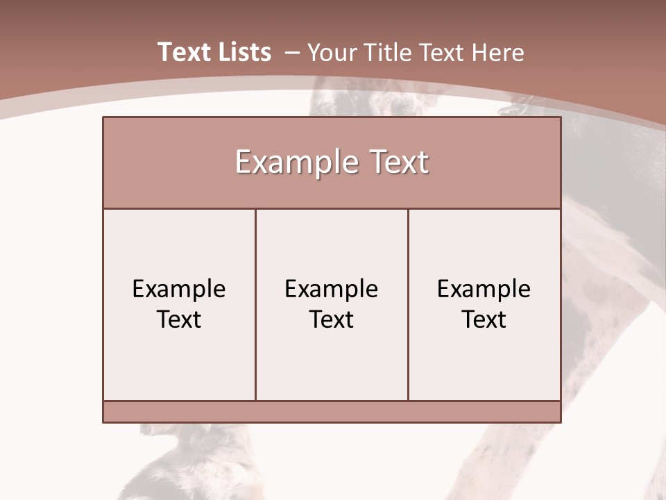 A Dog And A Puppy Are Looking At Each Other PowerPoint Template