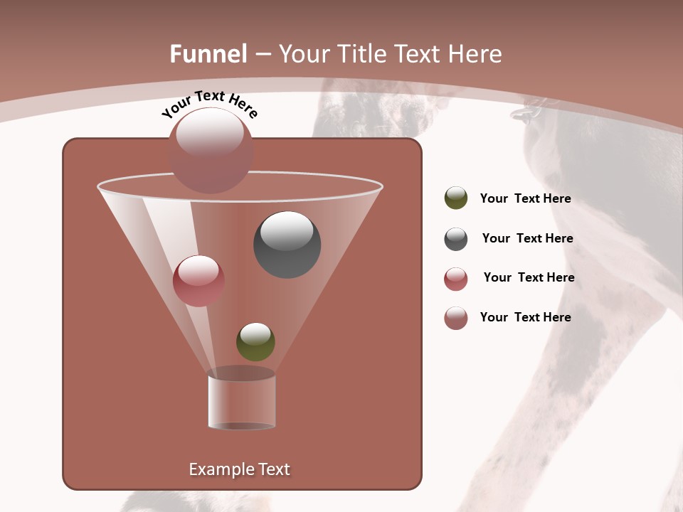 A Dog And A Puppy Are Looking At Each Other PowerPoint Template