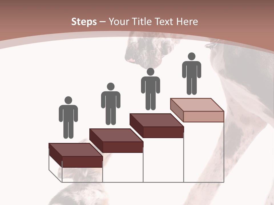 A Dog And A Puppy Are Looking At Each Other PowerPoint Template