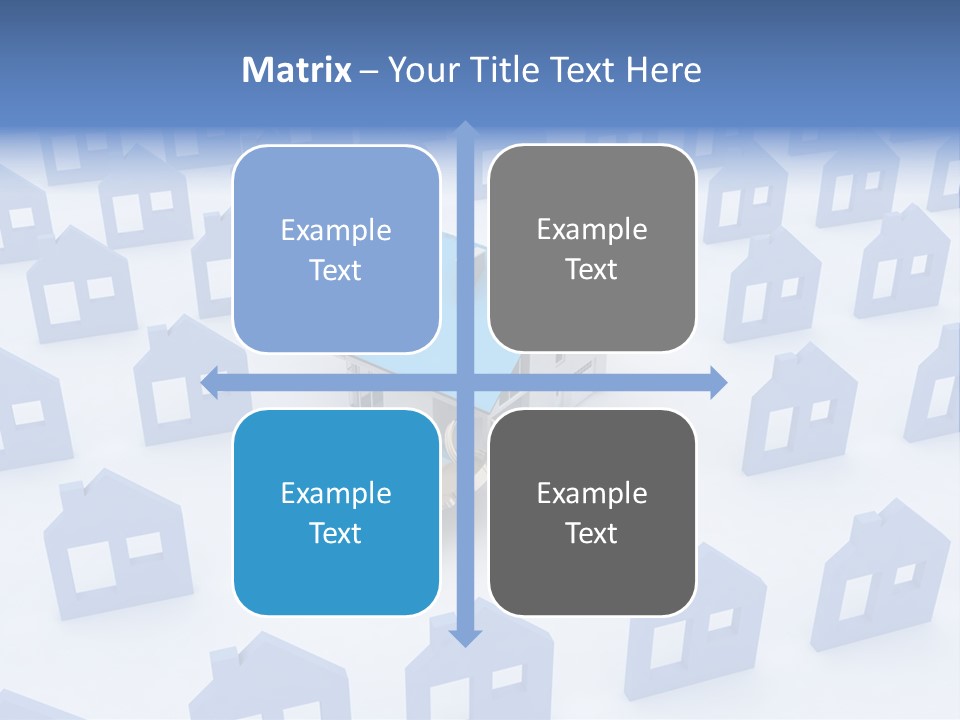 A House With A Key In The Middle Of It PowerPoint Template