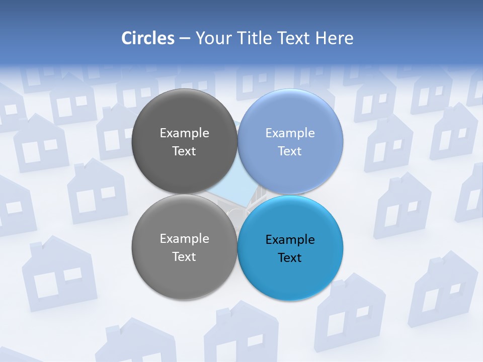 A House With A Key In The Middle Of It PowerPoint Template