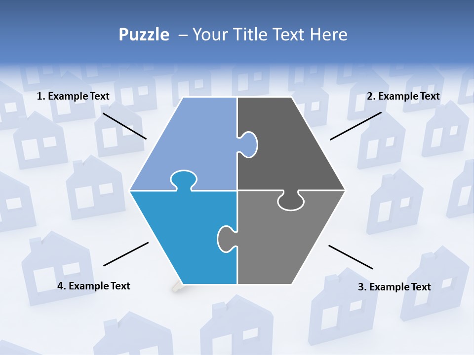 A House With A Key In The Middle Of It PowerPoint Template