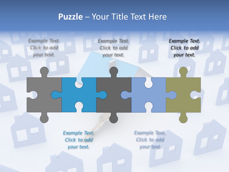 A House With A Key In The Middle Of It PowerPoint Template