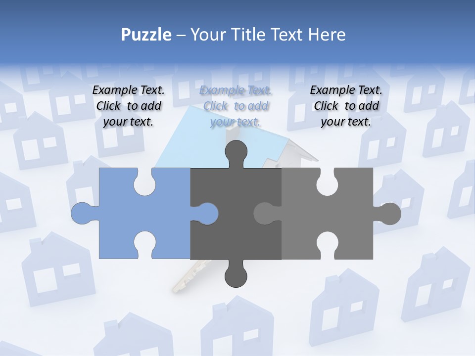 A House With A Key In The Middle Of It PowerPoint Template