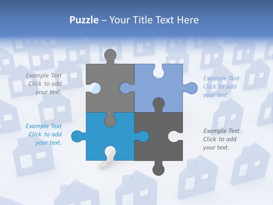 A House With A Key In The Middle Of It PowerPoint Template