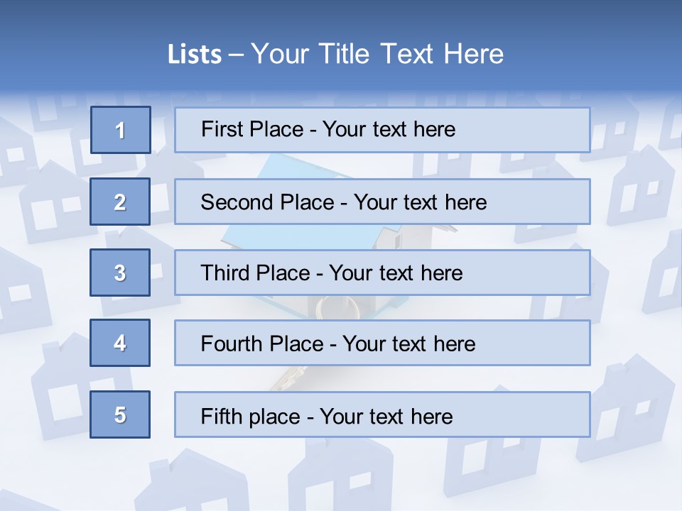 A House With A Key In The Middle Of It PowerPoint Template