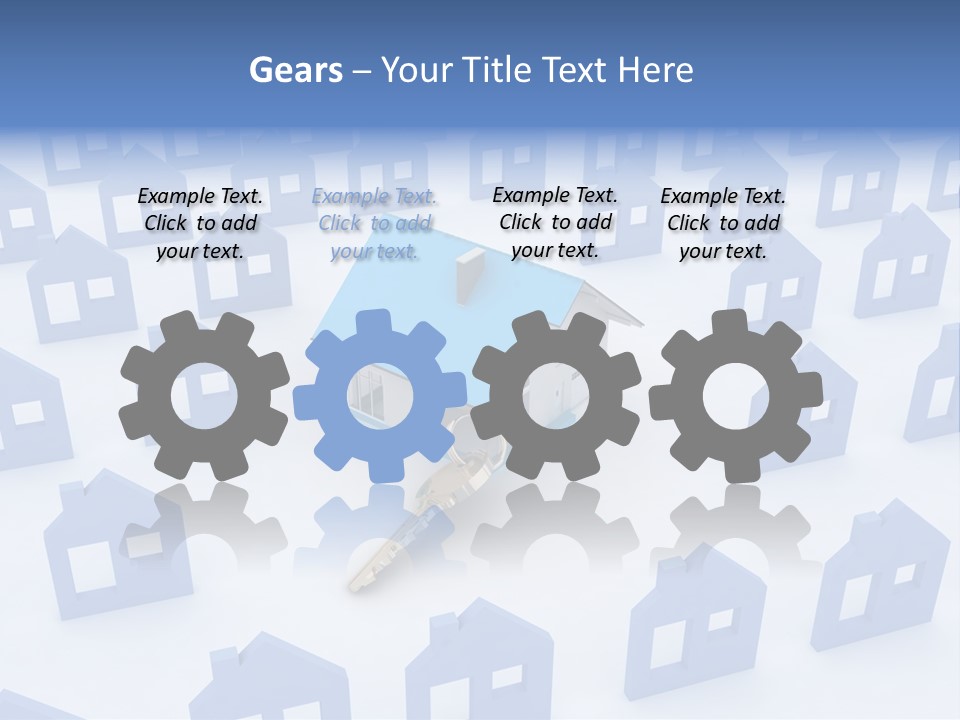 A House With A Key In The Middle Of It PowerPoint Template