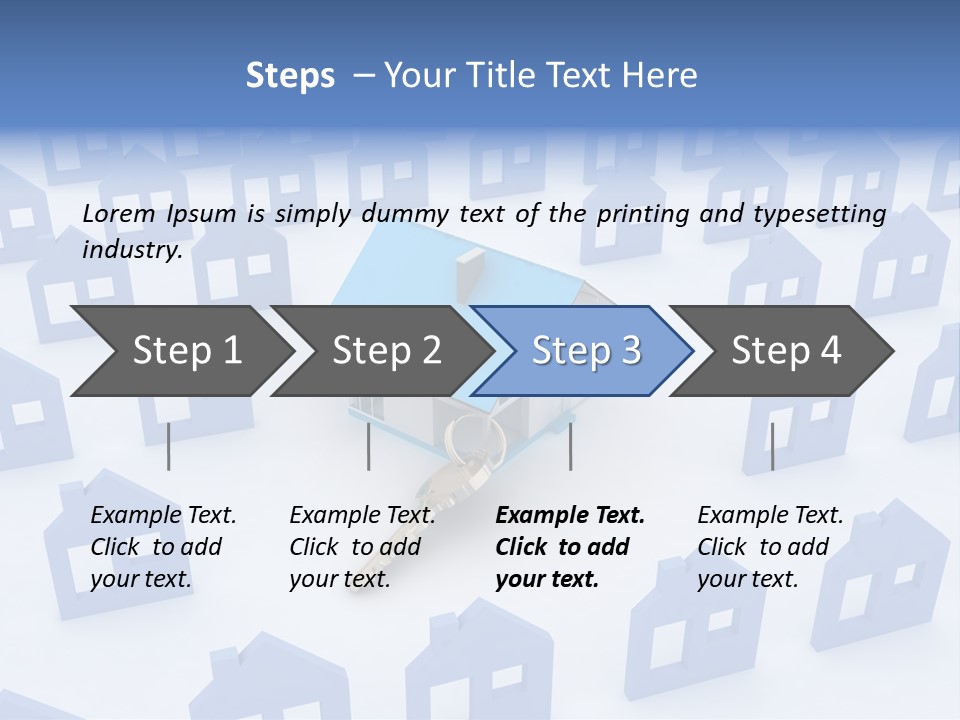 A House With A Key In The Middle Of It PowerPoint Template
