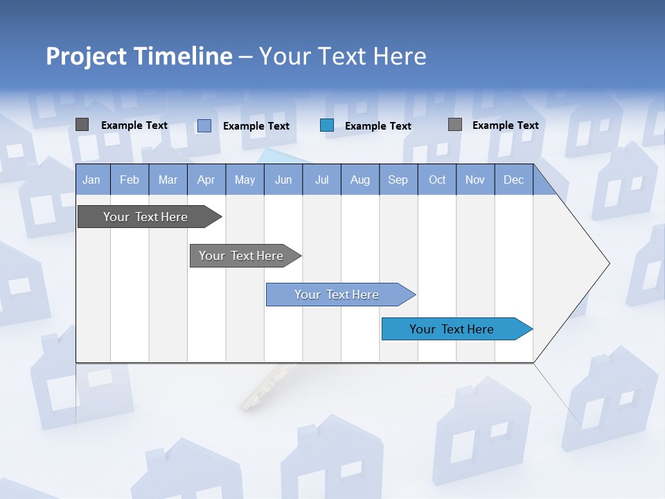 A House With A Key In The Middle Of It PowerPoint Template