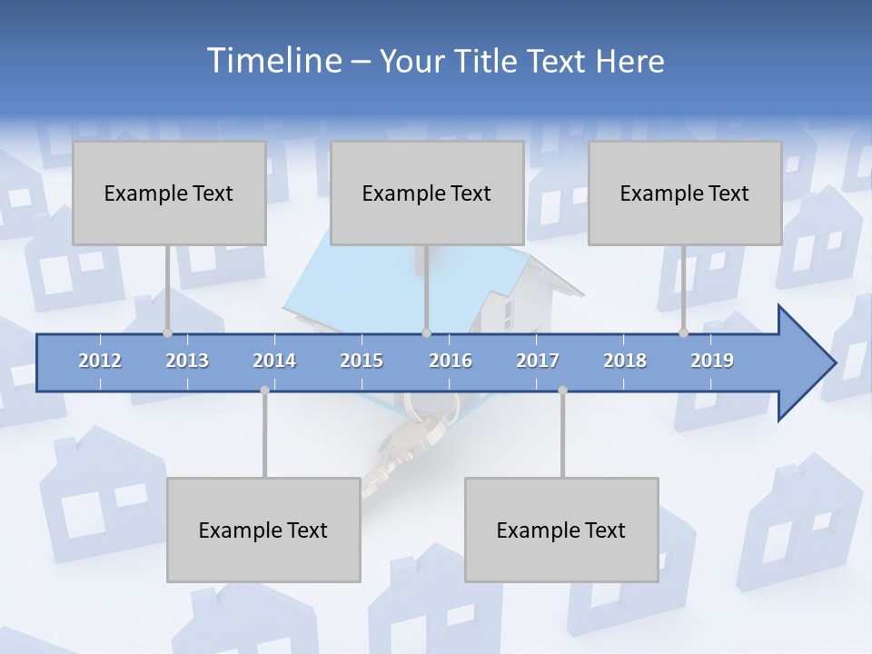 A House With A Key In The Middle Of It PowerPoint Template