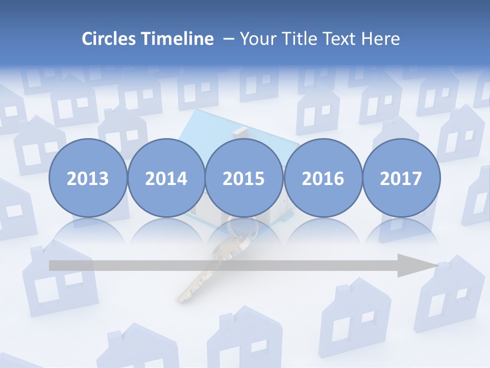 A House With A Key In The Middle Of It PowerPoint Template