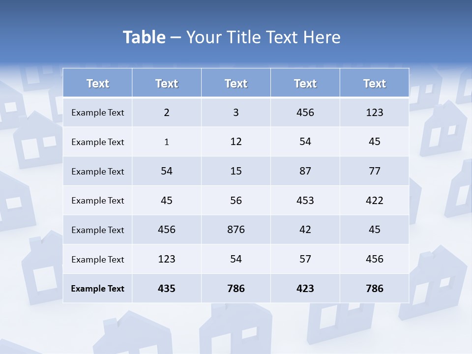 A House With A Key In The Middle Of It PowerPoint Template