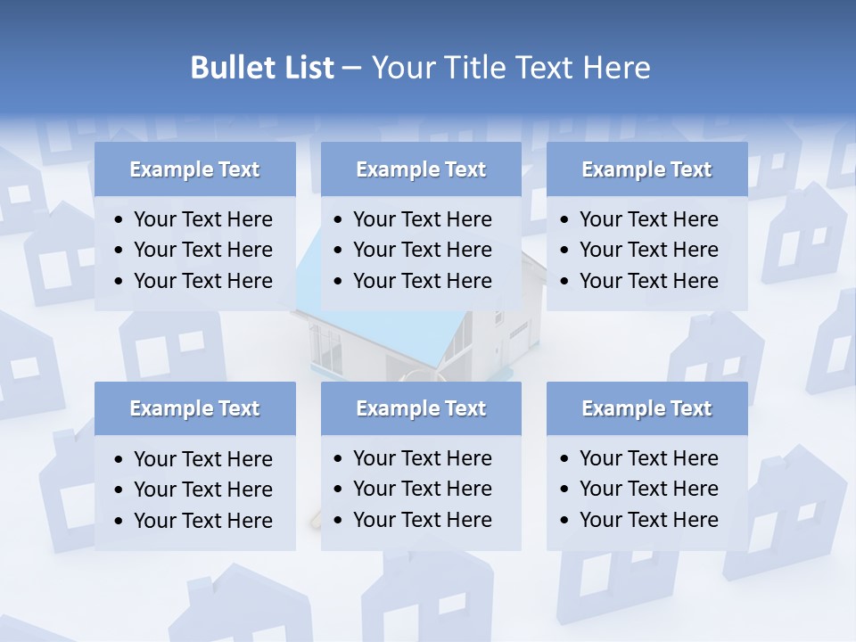 A House With A Key In The Middle Of It PowerPoint Template