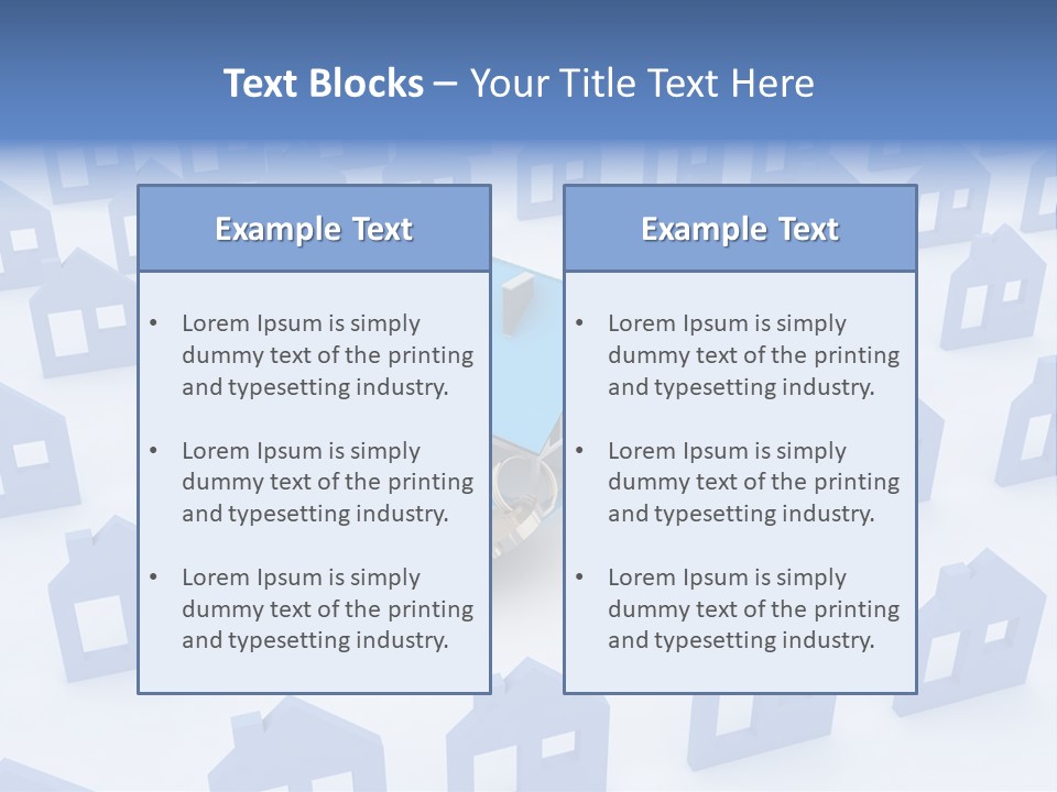 A House With A Key In The Middle Of It PowerPoint Template