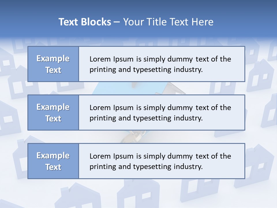 A House With A Key In The Middle Of It PowerPoint Template