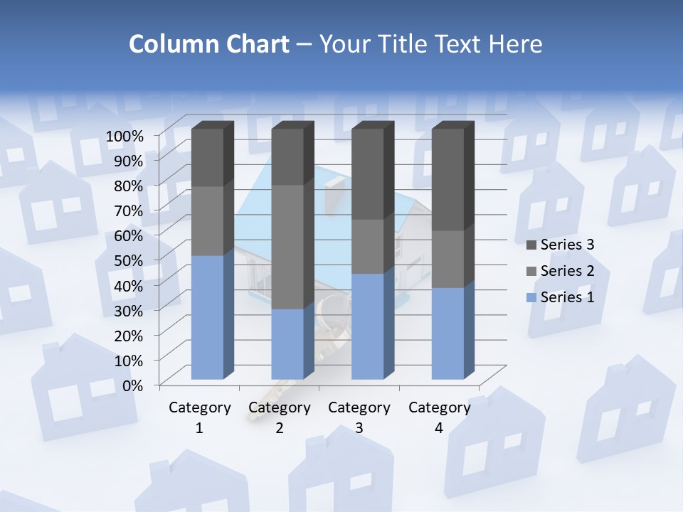 A House With A Key In The Middle Of It PowerPoint Template