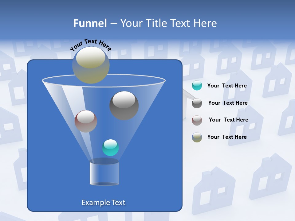 A House With A Key In The Middle Of It PowerPoint Template