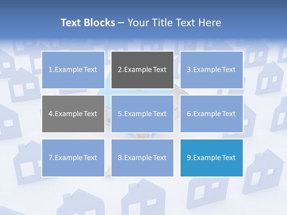 A House With A Key In The Middle Of It PowerPoint Template