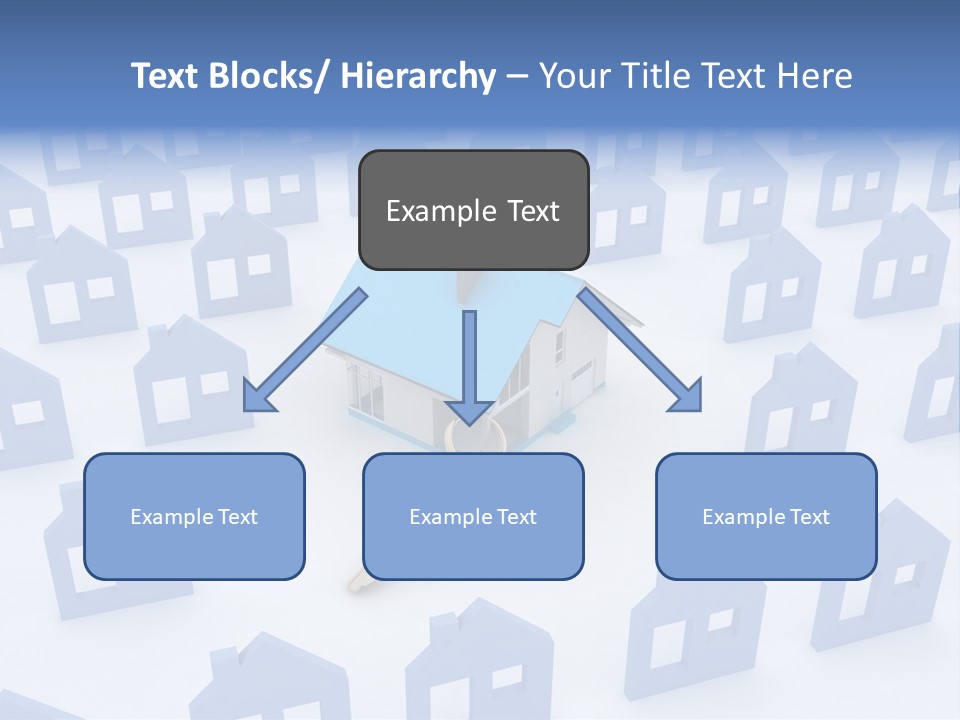 A House With A Key In The Middle Of It PowerPoint Template