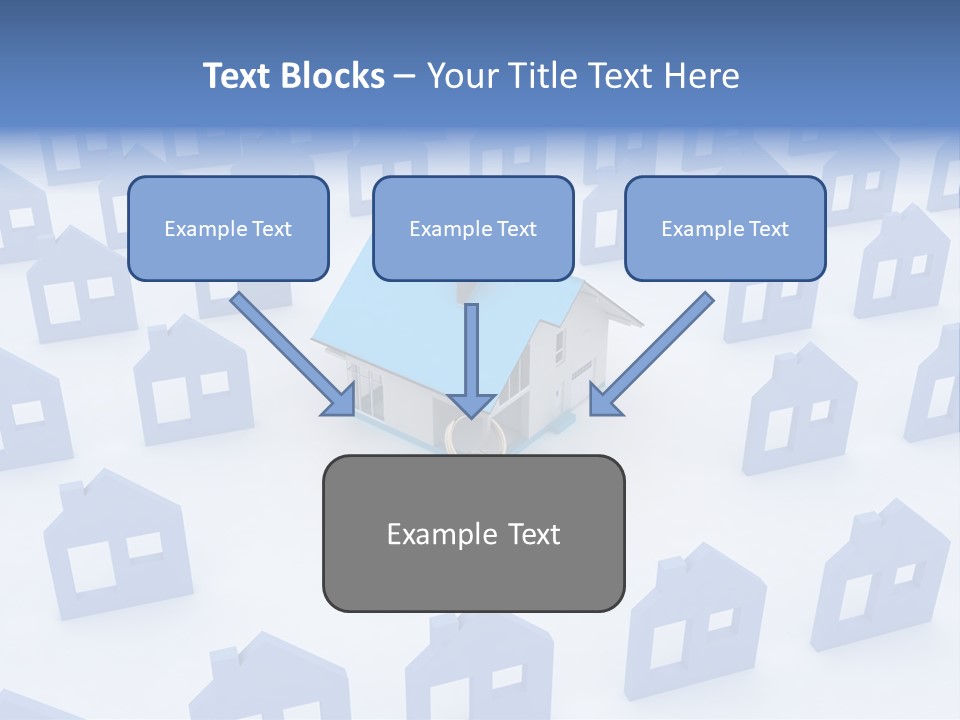 A House With A Key In The Middle Of It PowerPoint Template