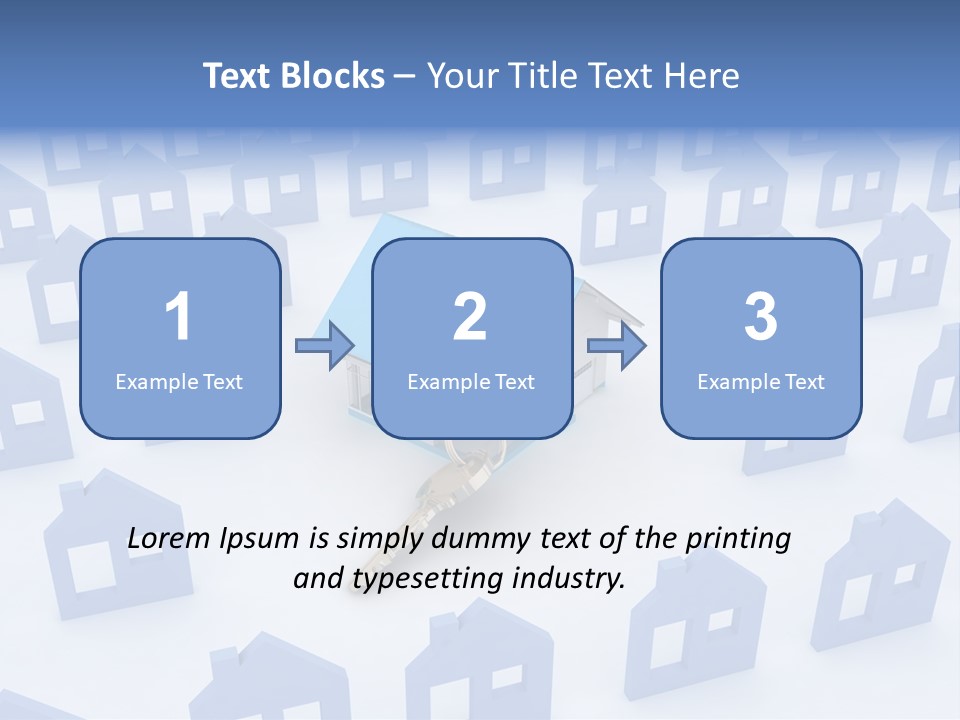 A House With A Key In The Middle Of It PowerPoint Template