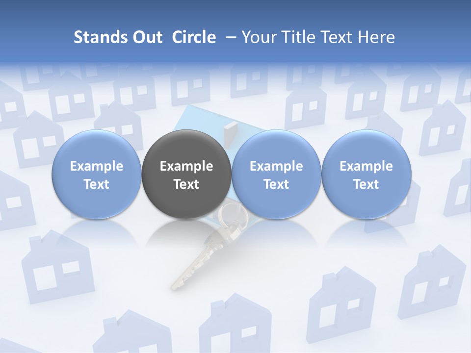 A House With A Key In The Middle Of It PowerPoint Template