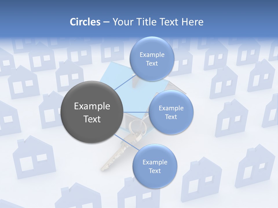 A House With A Key In The Middle Of It PowerPoint Template