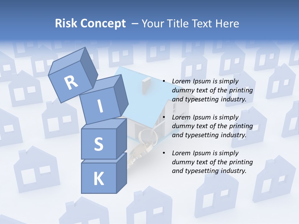 A House With A Key In The Middle Of It PowerPoint Template