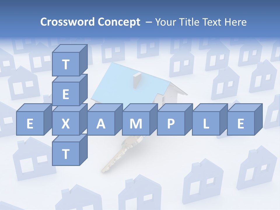 A House With A Key In The Middle Of It PowerPoint Template