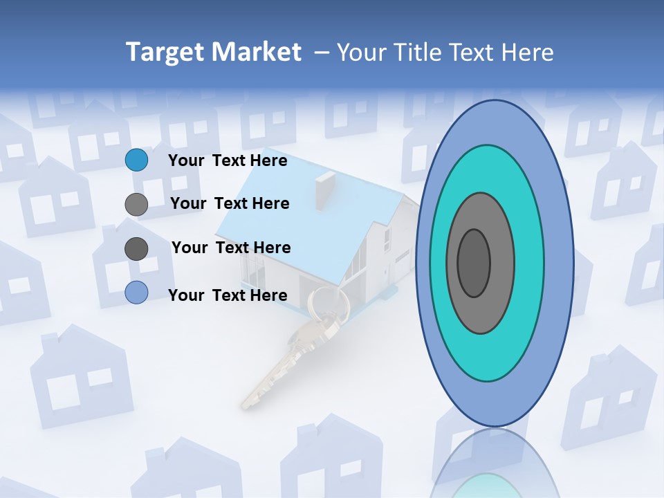 A House With A Key In The Middle Of It PowerPoint Template