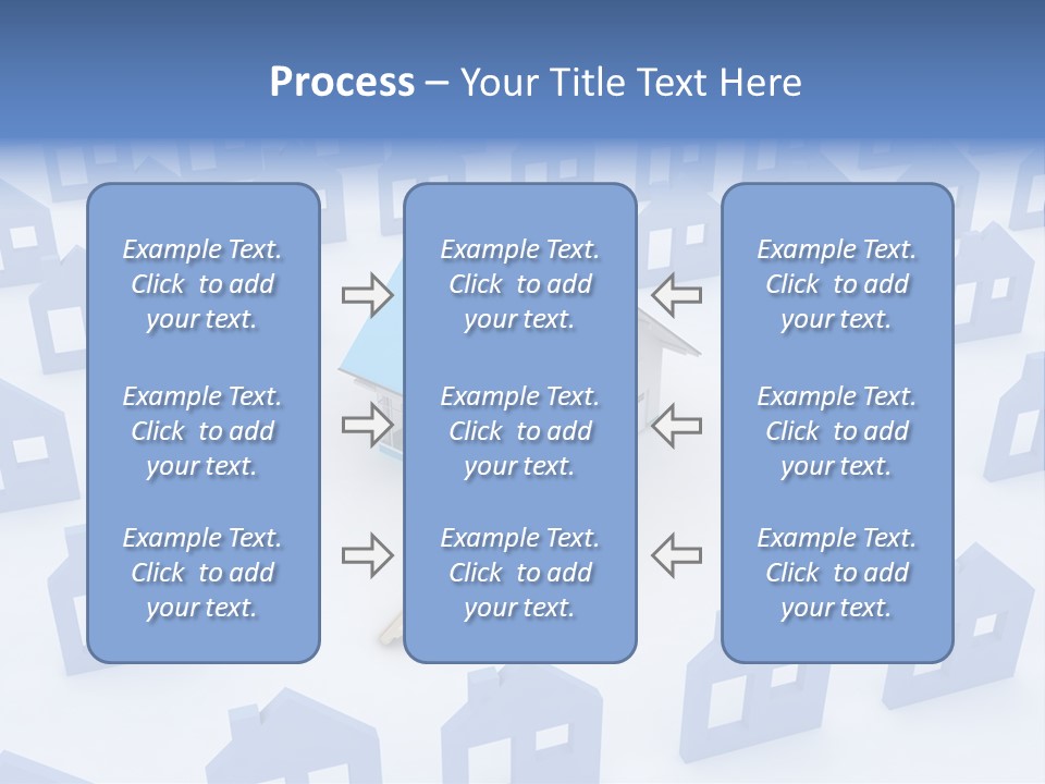 A House With A Key In The Middle Of It PowerPoint Template