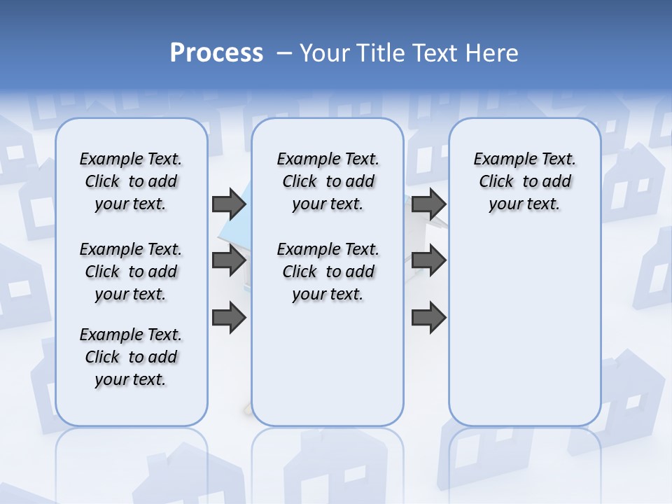 A House With A Key In The Middle Of It PowerPoint Template
