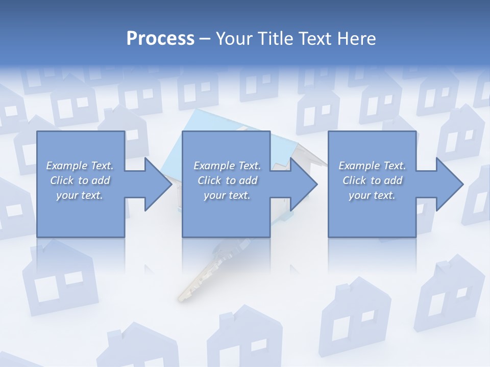 A House With A Key In The Middle Of It PowerPoint Template
