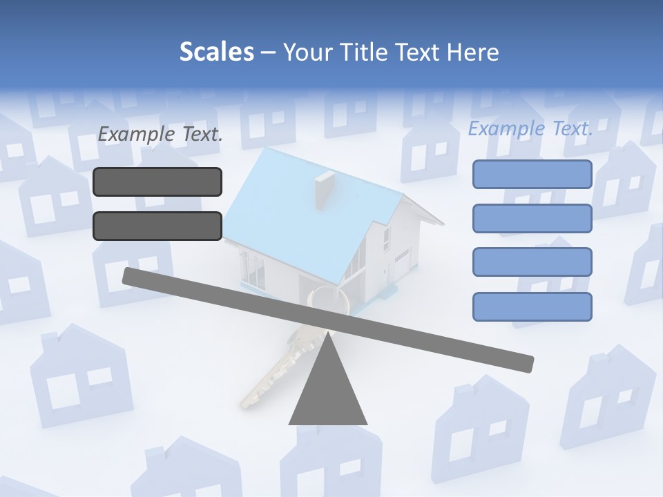 A House With A Key In The Middle Of It PowerPoint Template