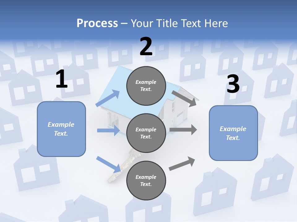 A House With A Key In The Middle Of It PowerPoint Template
