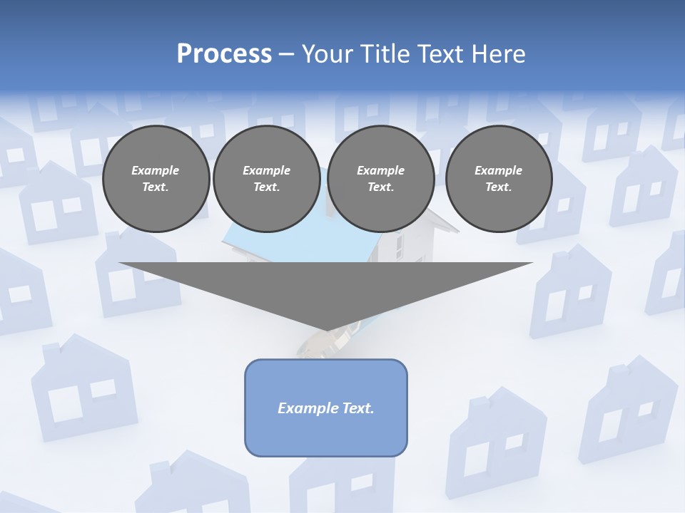A House With A Key In The Middle Of It PowerPoint Template