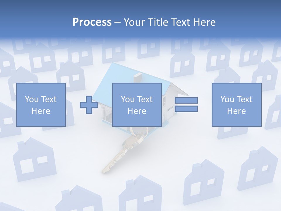 A House With A Key In The Middle Of It PowerPoint Template