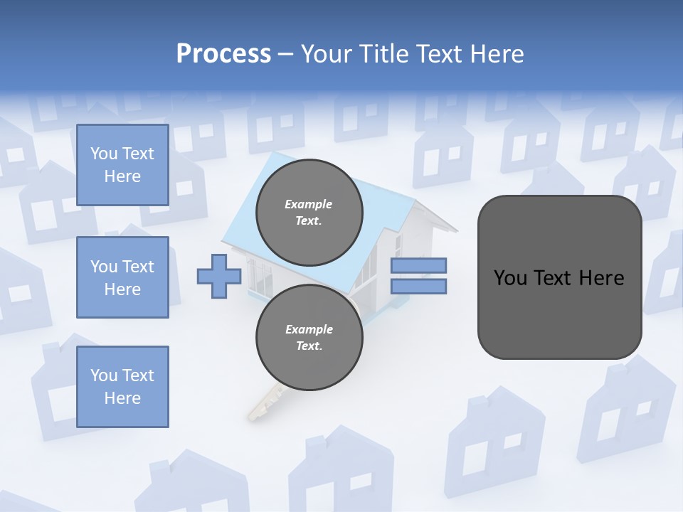 A House With A Key In The Middle Of It PowerPoint Template