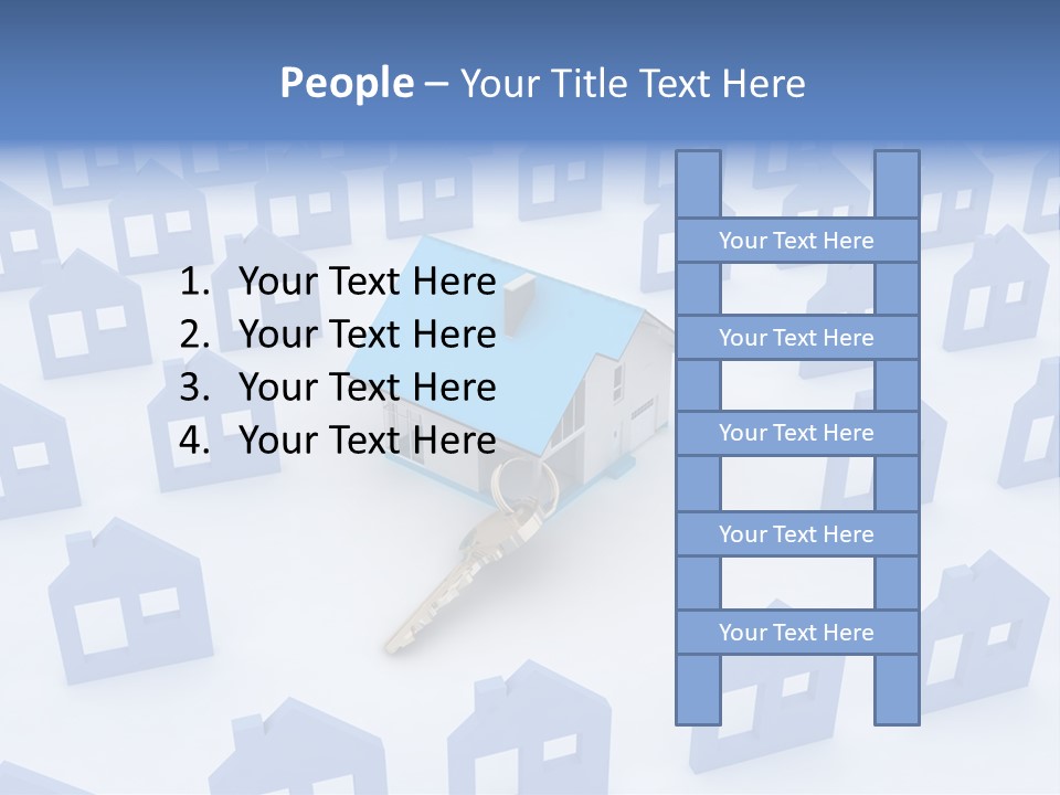 A House With A Key In The Middle Of It PowerPoint Template