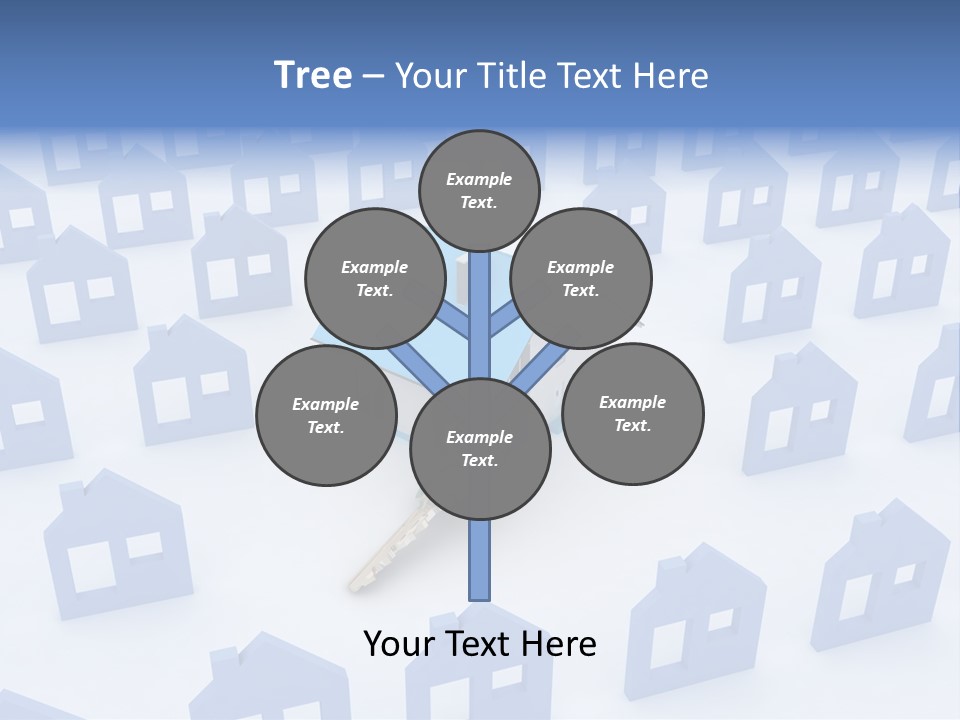 A House With A Key In The Middle Of It PowerPoint Template