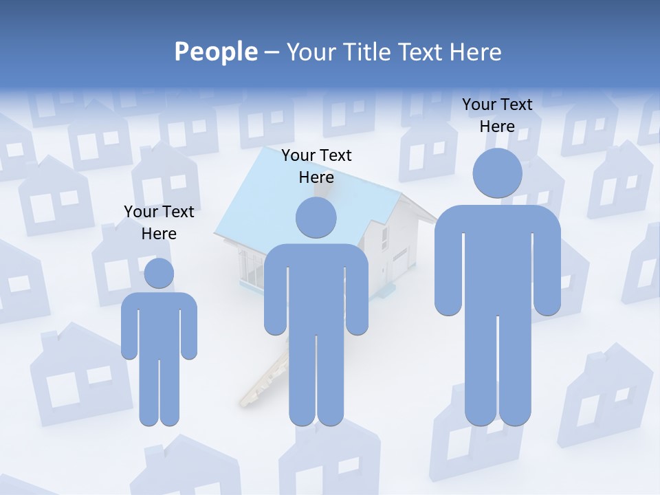A House With A Key In The Middle Of It PowerPoint Template