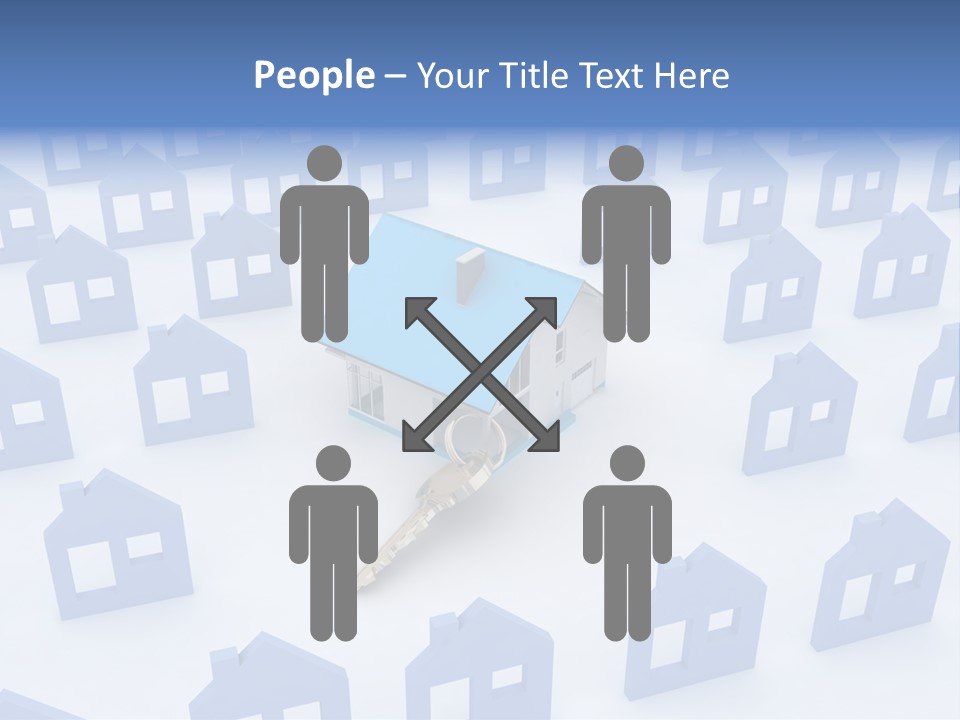 A House With A Key In The Middle Of It PowerPoint Template