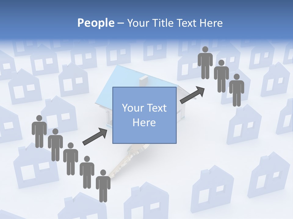 A House With A Key In The Middle Of It PowerPoint Template