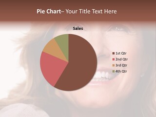 A Woman With A Smile On Her Face PowerPoint Template