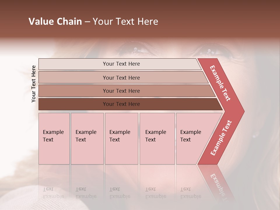 A Woman With A Smile On Her Face PowerPoint Template
