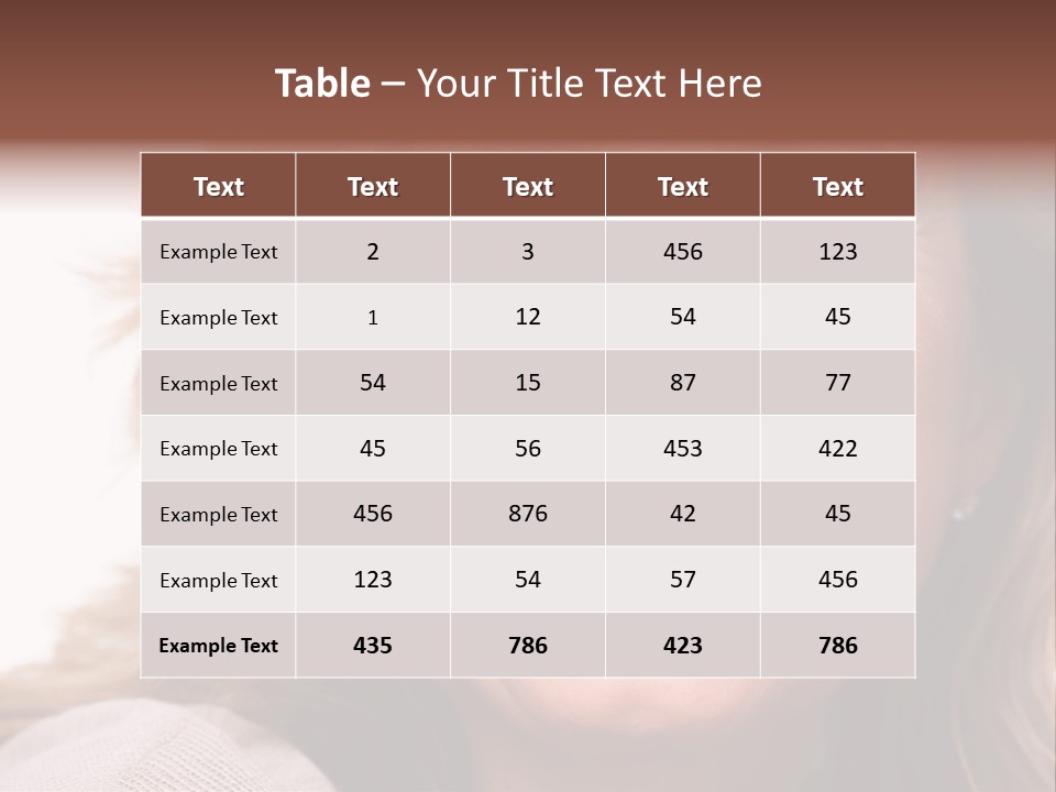 A Woman With A Smile On Her Face PowerPoint Template
