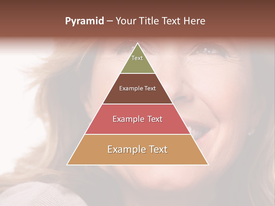 A Woman With A Smile On Her Face PowerPoint Template