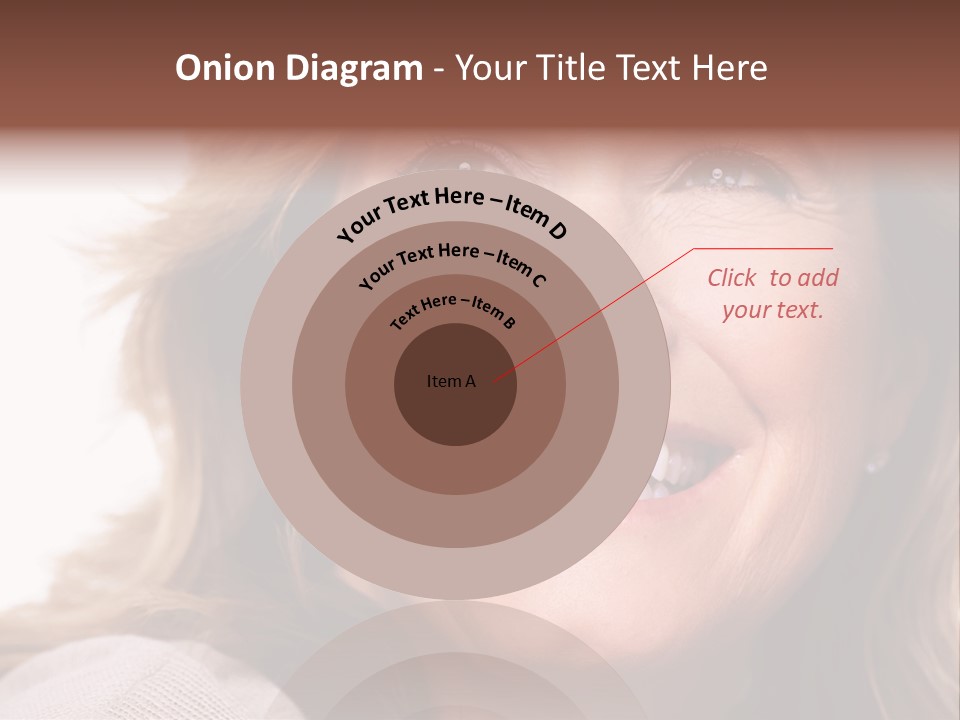 A Woman With A Smile On Her Face PowerPoint Template