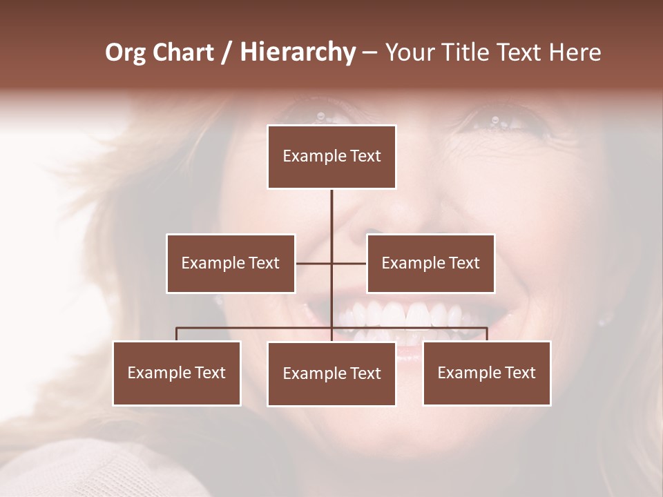 A Woman With A Smile On Her Face PowerPoint Template