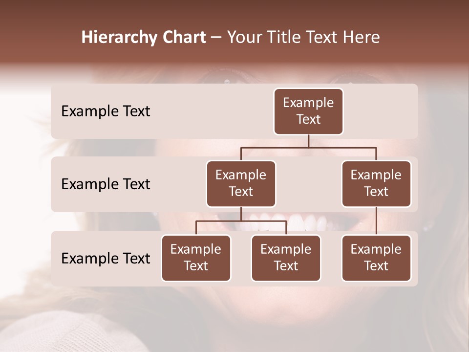 A Woman With A Smile On Her Face PowerPoint Template